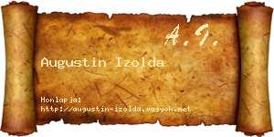 Augustin Izolda névjegykártya